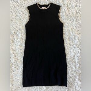 EUC Wool Rebecca Taylor Sweater Dress with Crochet Details
